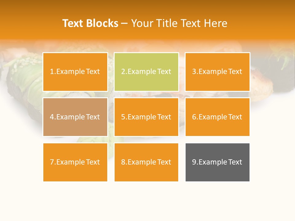 California Maki Gourmet PowerPoint Template