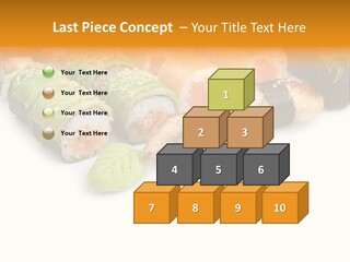 California Maki Gourmet PowerPoint Template