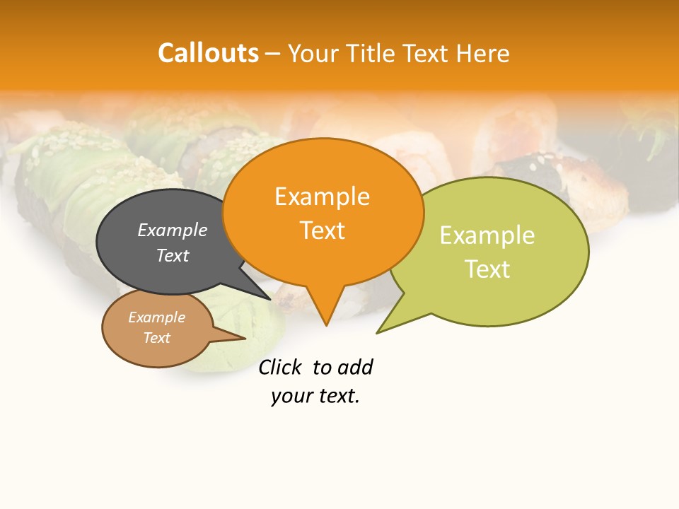 California Maki Gourmet PowerPoint Template
