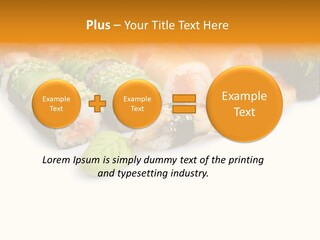California Maki Gourmet PowerPoint Template