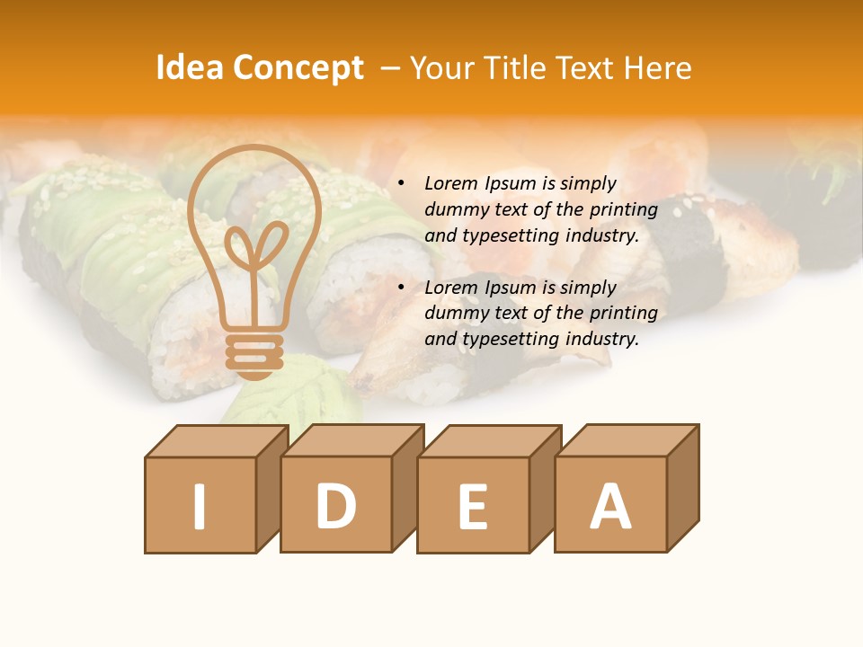 California Maki Gourmet PowerPoint Template