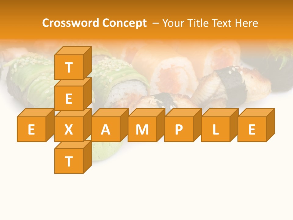 California Maki Gourmet PowerPoint Template