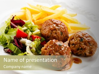 Three Lettuce Tasty PowerPoint Template