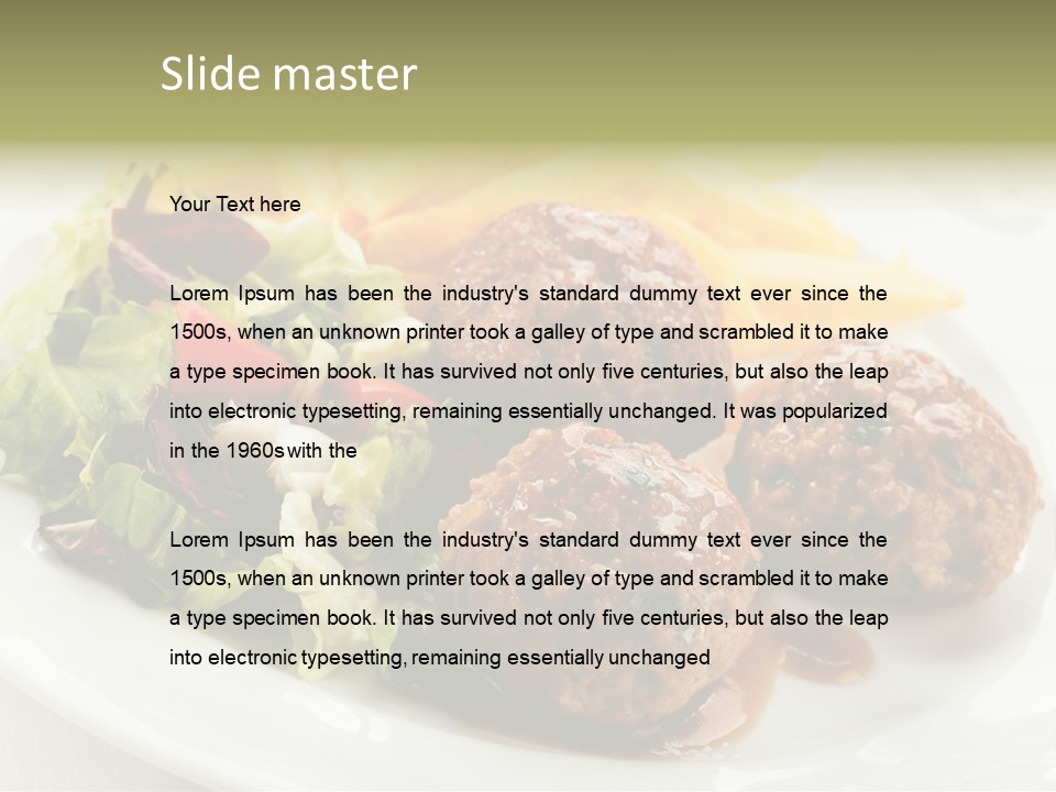 Three Lettuce Tasty PowerPoint Template