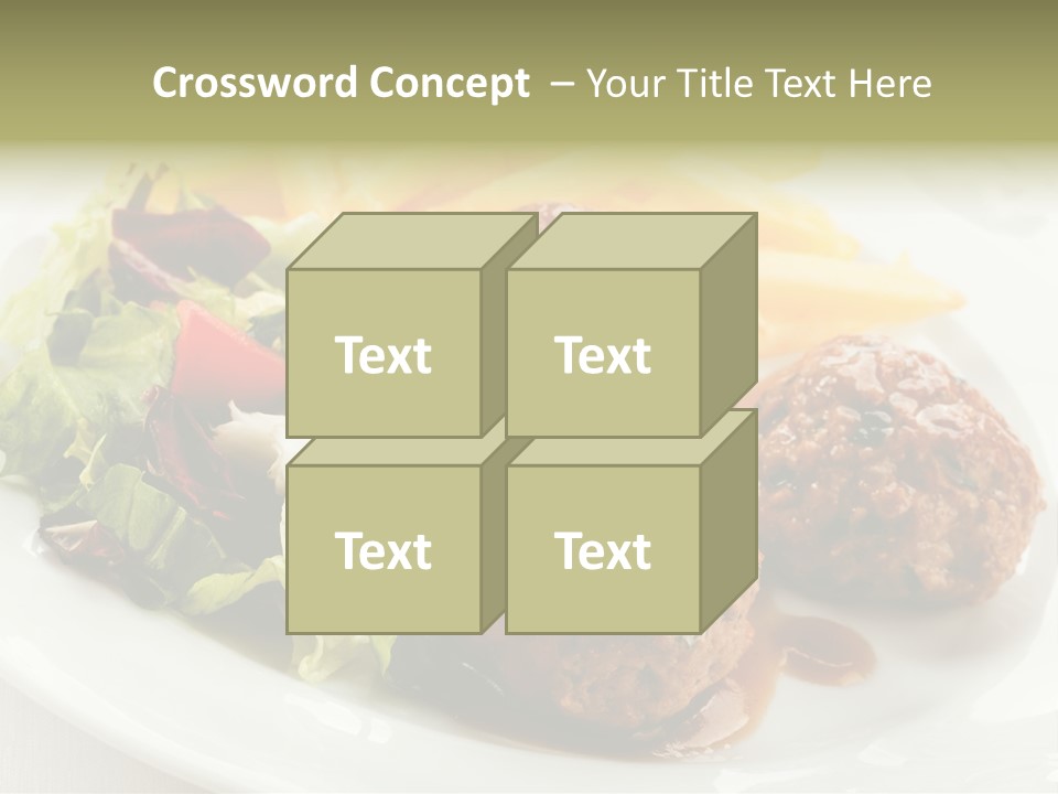 Three Lettuce Tasty PowerPoint Template