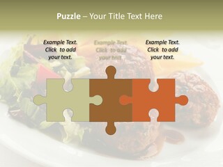 Three Lettuce Tasty PowerPoint Template