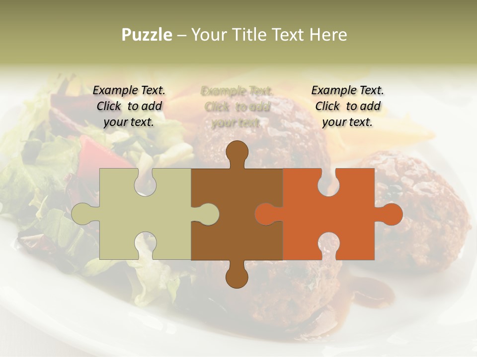 Three Lettuce Tasty PowerPoint Template