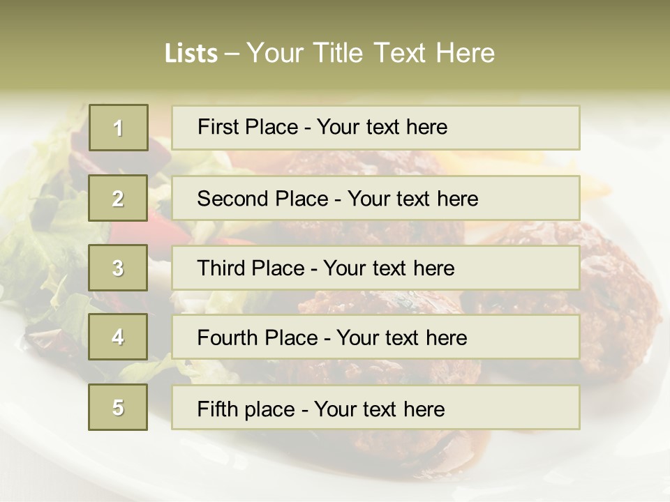 Three Lettuce Tasty PowerPoint Template