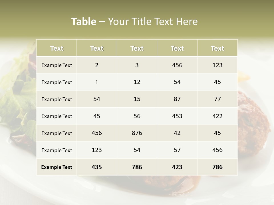 Three Lettuce Tasty PowerPoint Template