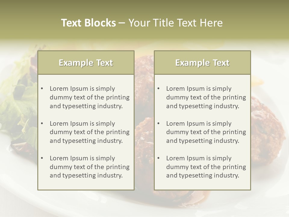 Three Lettuce Tasty PowerPoint Template