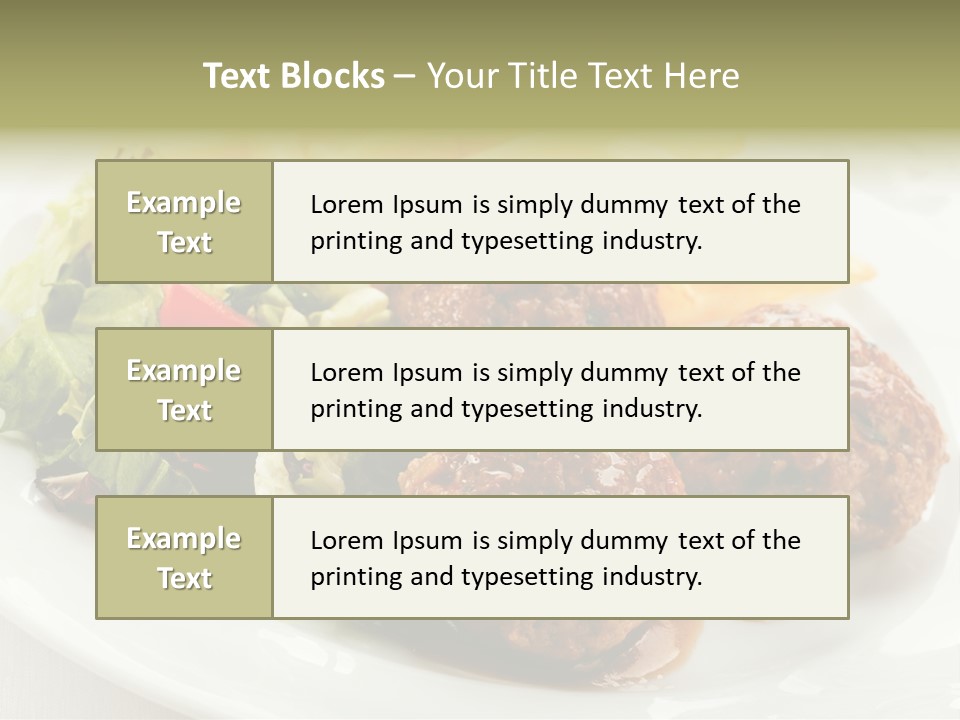 Three Lettuce Tasty PowerPoint Template
