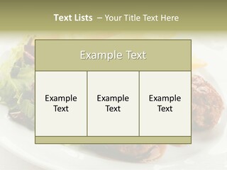 Three Lettuce Tasty PowerPoint Template