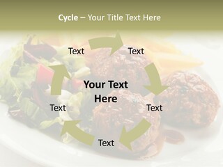 Three Lettuce Tasty PowerPoint Template