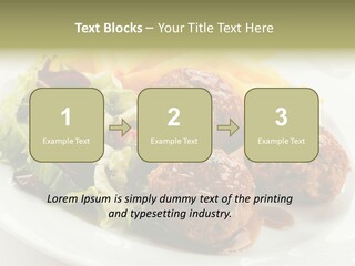 Three Lettuce Tasty PowerPoint Template