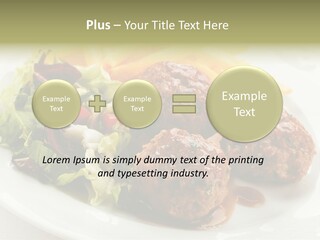 Three Lettuce Tasty PowerPoint Template