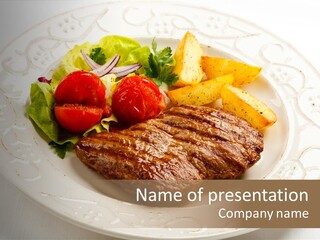Cooked Tomato Appetiser PowerPoint Template