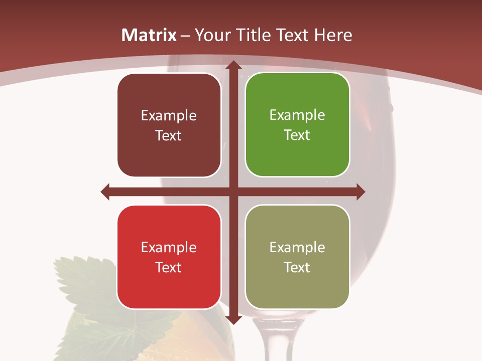 Fresh Wine Isolated PowerPoint Template
