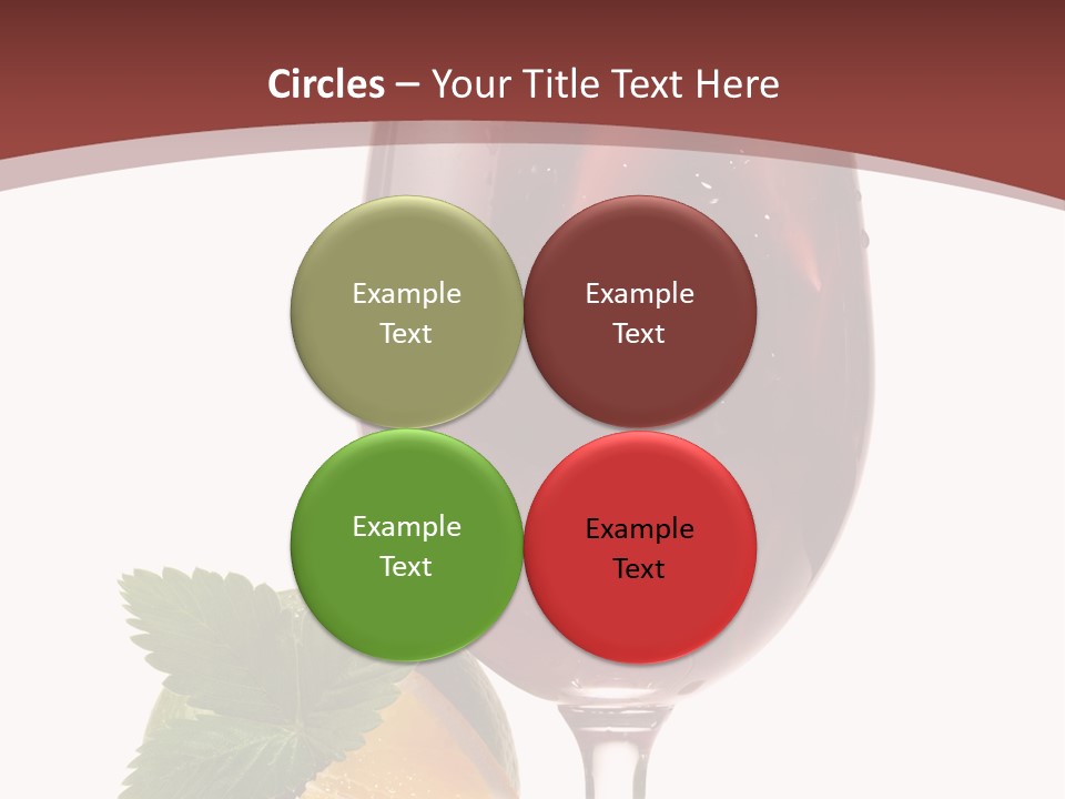 Fresh Wine Isolated PowerPoint Template