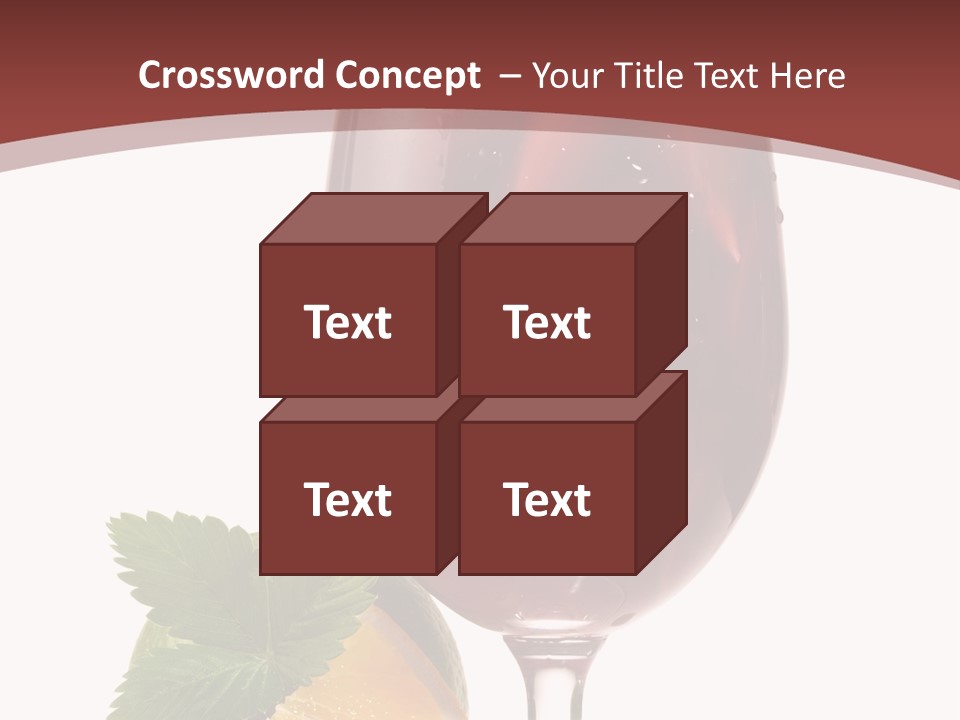 Fresh Wine Isolated PowerPoint Template