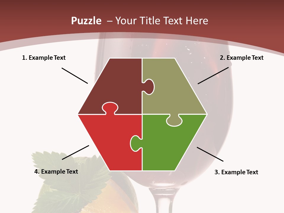 Fresh Wine Isolated PowerPoint Template