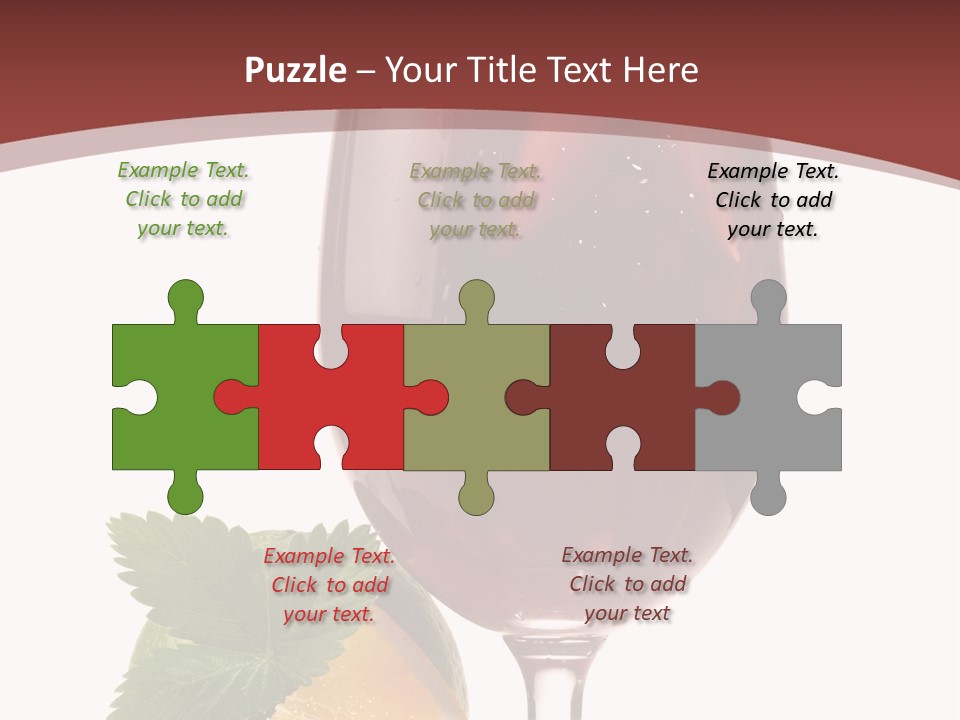 Fresh Wine Isolated PowerPoint Template