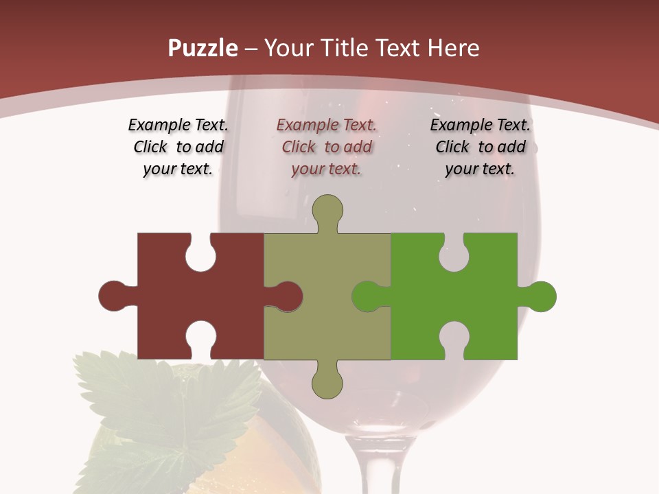 Fresh Wine Isolated PowerPoint Template