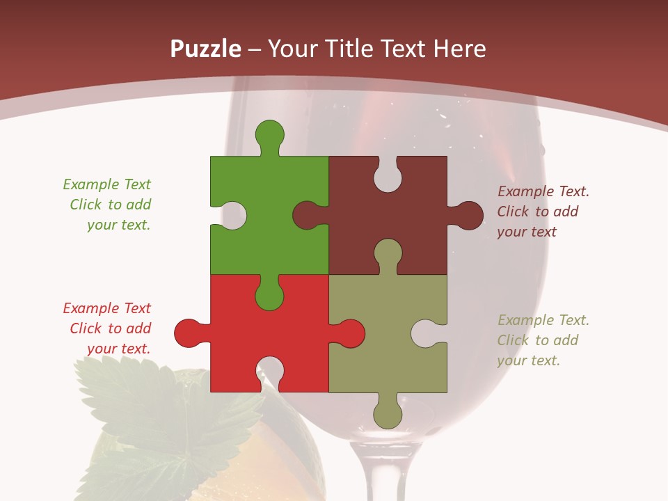 Fresh Wine Isolated PowerPoint Template