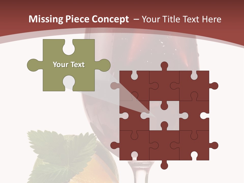 Fresh Wine Isolated PowerPoint Template