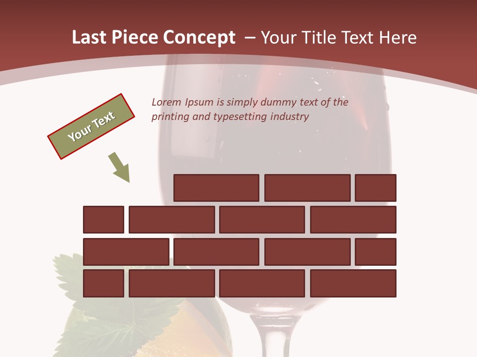 Fresh Wine Isolated PowerPoint Template
