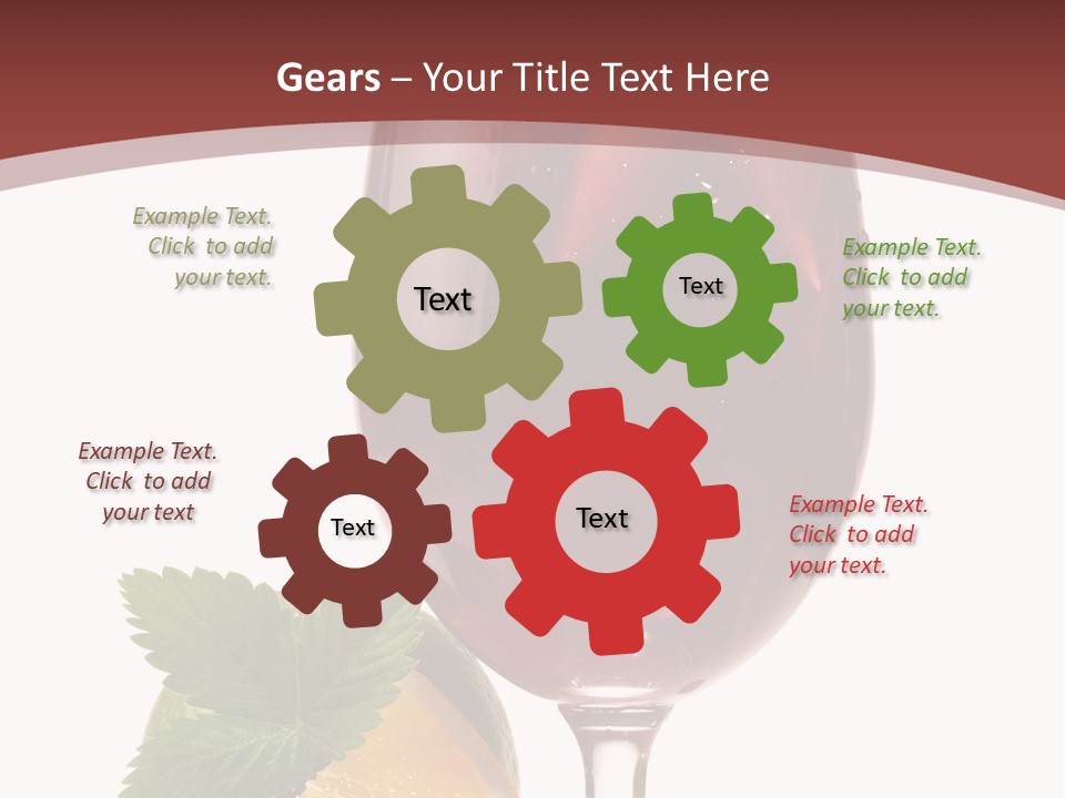 Fresh Wine Isolated PowerPoint Template