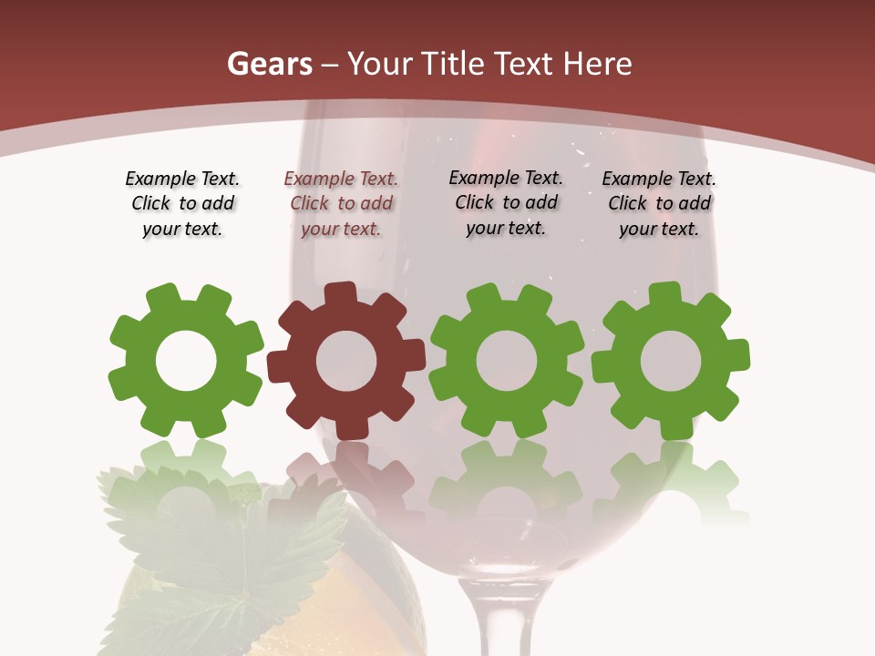 Fresh Wine Isolated PowerPoint Template