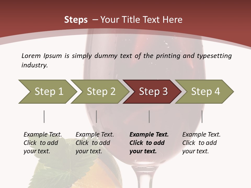 Fresh Wine Isolated PowerPoint Template