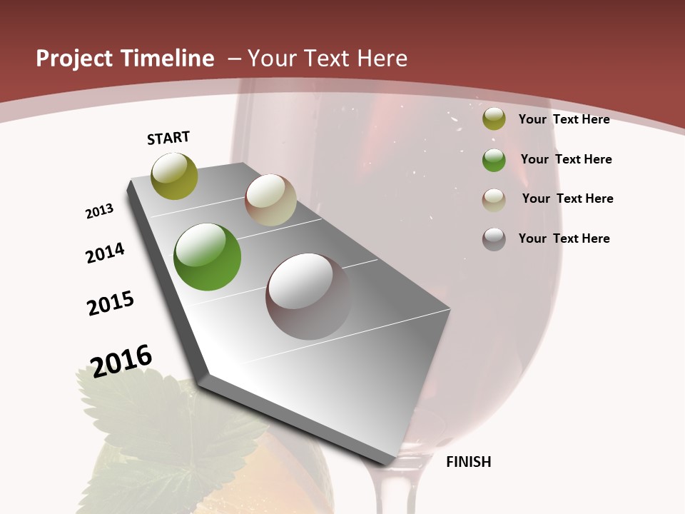Fresh Wine Isolated PowerPoint Template