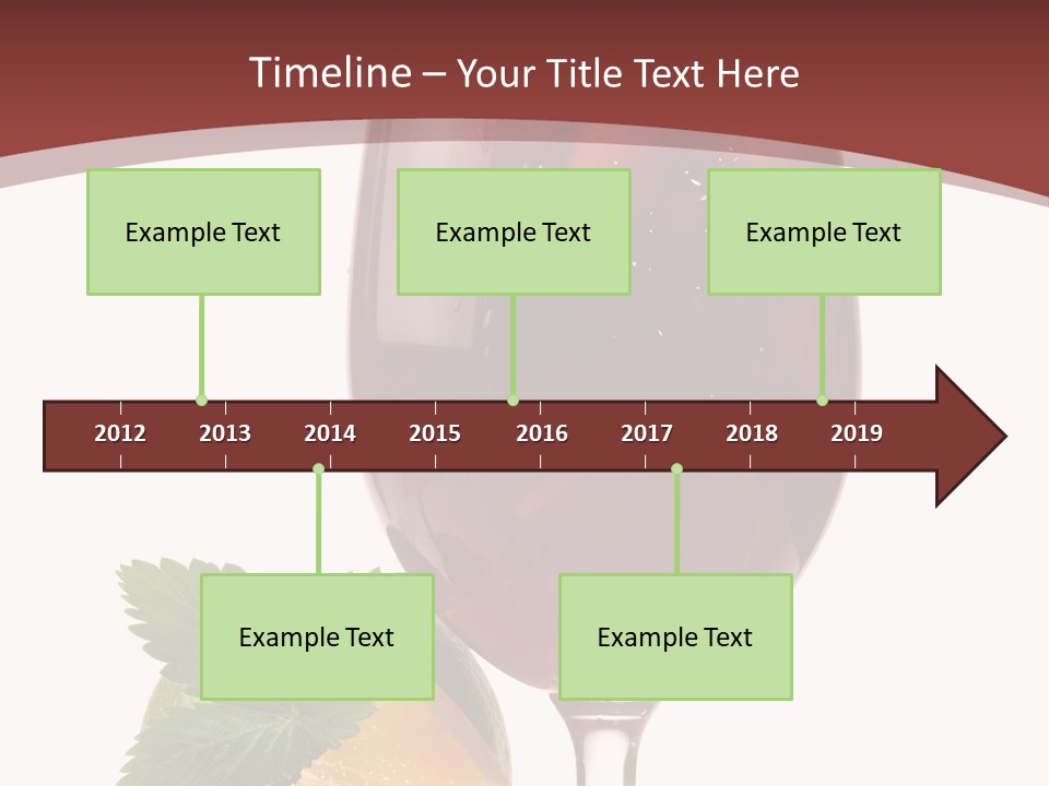 Fresh Wine Isolated PowerPoint Template