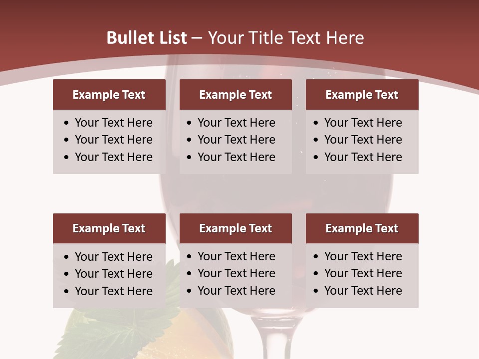 Fresh Wine Isolated PowerPoint Template