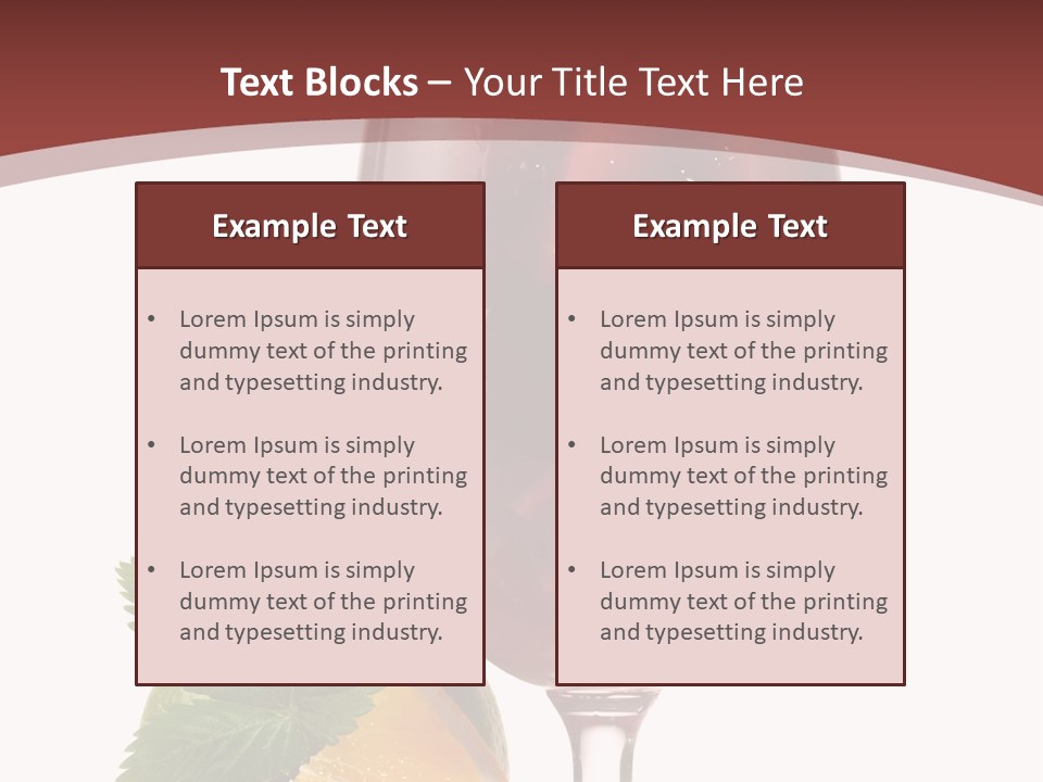 Fresh Wine Isolated PowerPoint Template