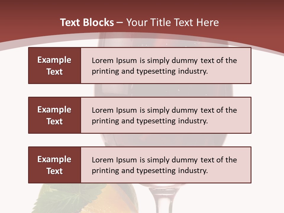 Fresh Wine Isolated PowerPoint Template