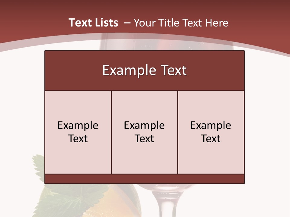 Fresh Wine Isolated PowerPoint Template