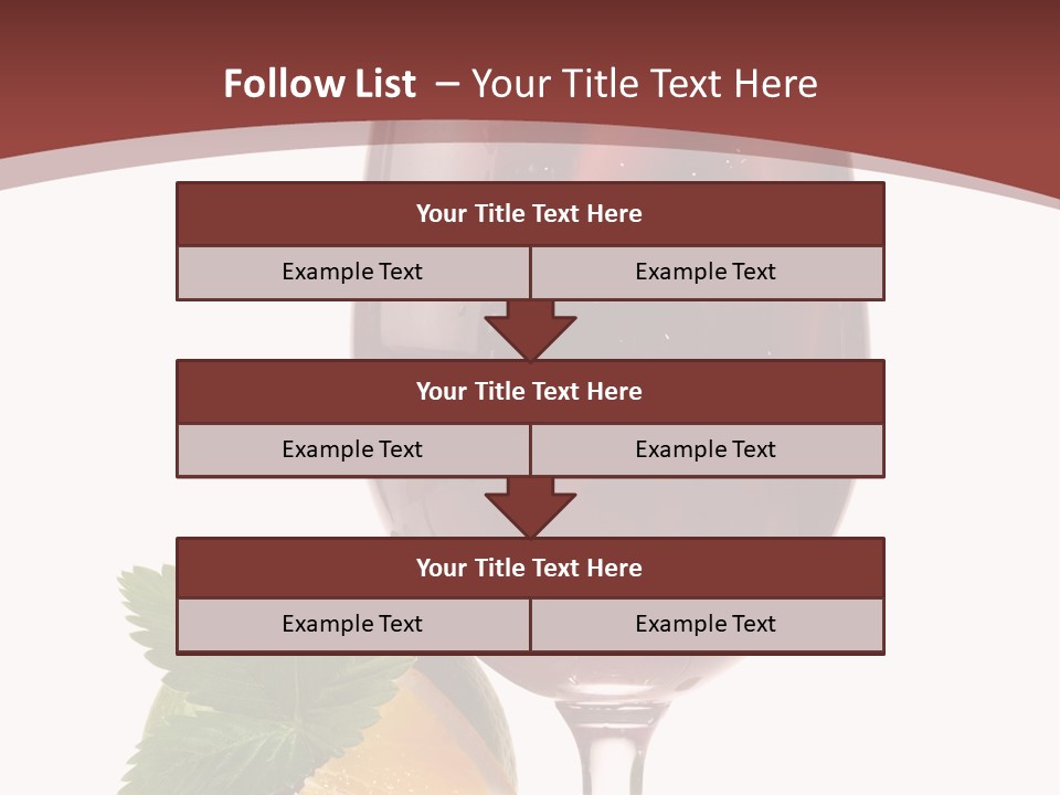 Fresh Wine Isolated PowerPoint Template