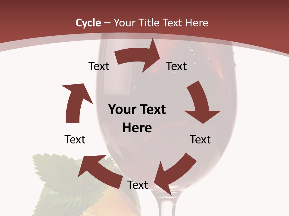 Fresh Wine Isolated PowerPoint Template