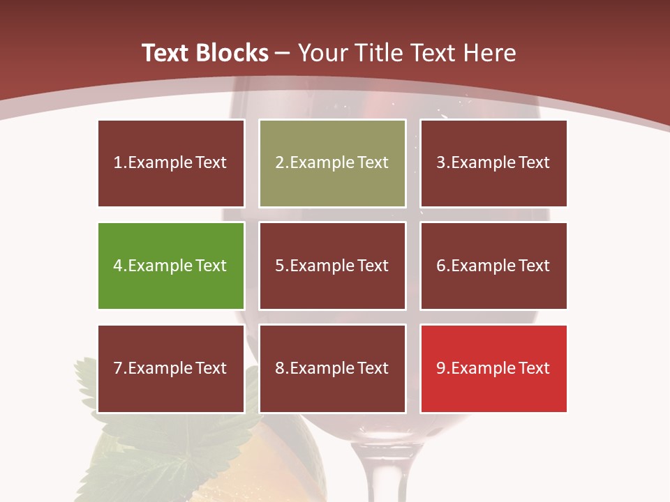 Fresh Wine Isolated PowerPoint Template