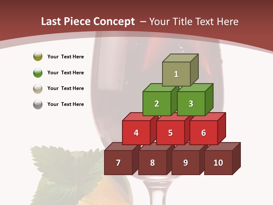 Fresh Wine Isolated PowerPoint Template