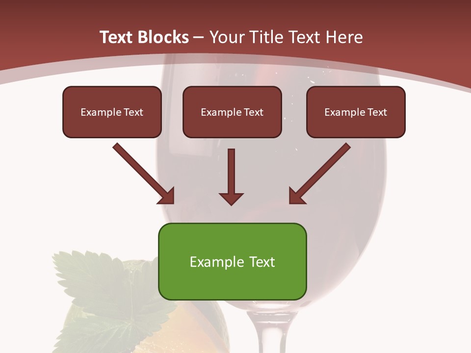 Fresh Wine Isolated PowerPoint Template