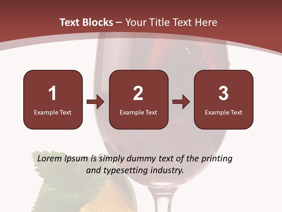 Fresh Wine Isolated PowerPoint Template