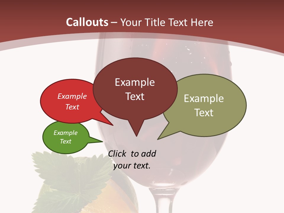 Fresh Wine Isolated PowerPoint Template