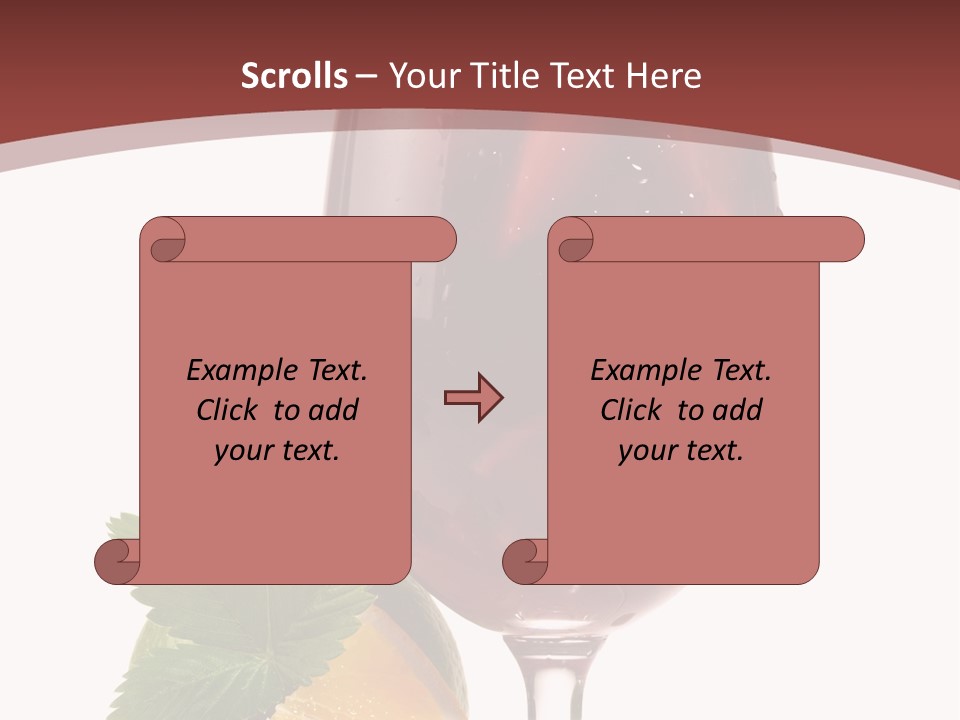 Fresh Wine Isolated PowerPoint Template