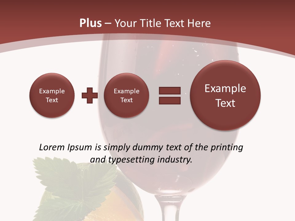 Fresh Wine Isolated PowerPoint Template