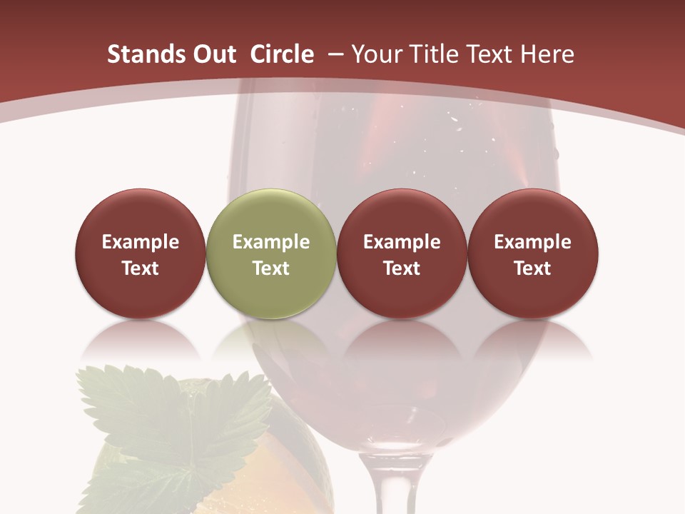 Fresh Wine Isolated PowerPoint Template