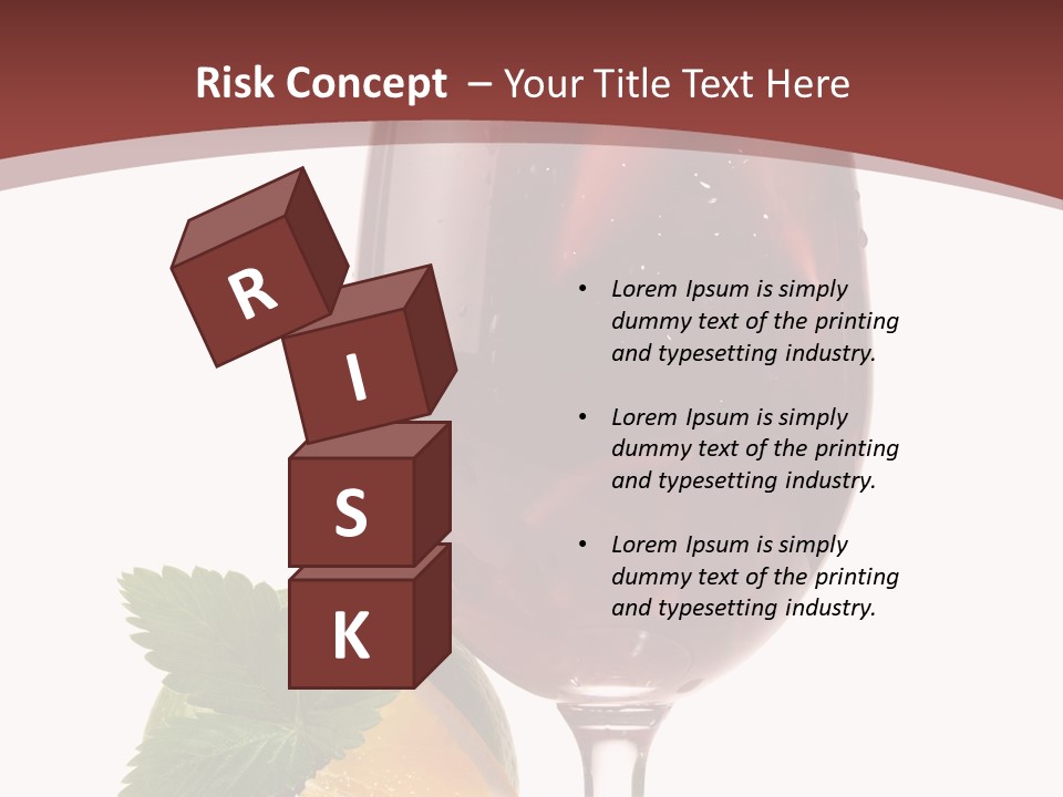 Fresh Wine Isolated PowerPoint Template