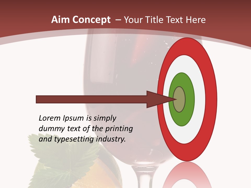 Fresh Wine Isolated PowerPoint Template